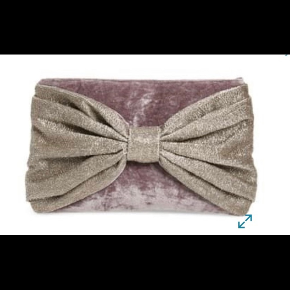 Rachel Parcell Beaded Bow Clutch